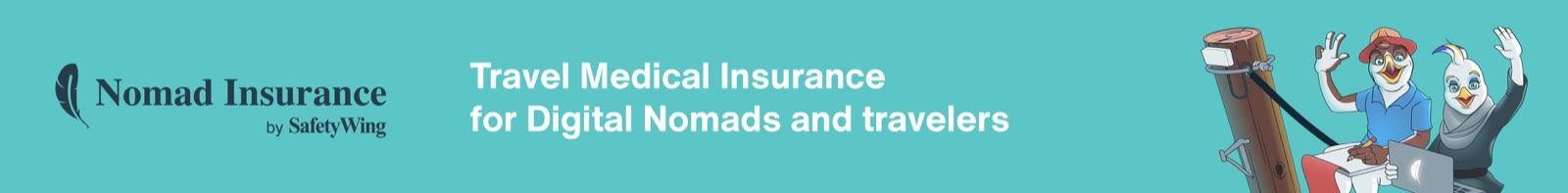 Banner for an digital nomad insurance ad