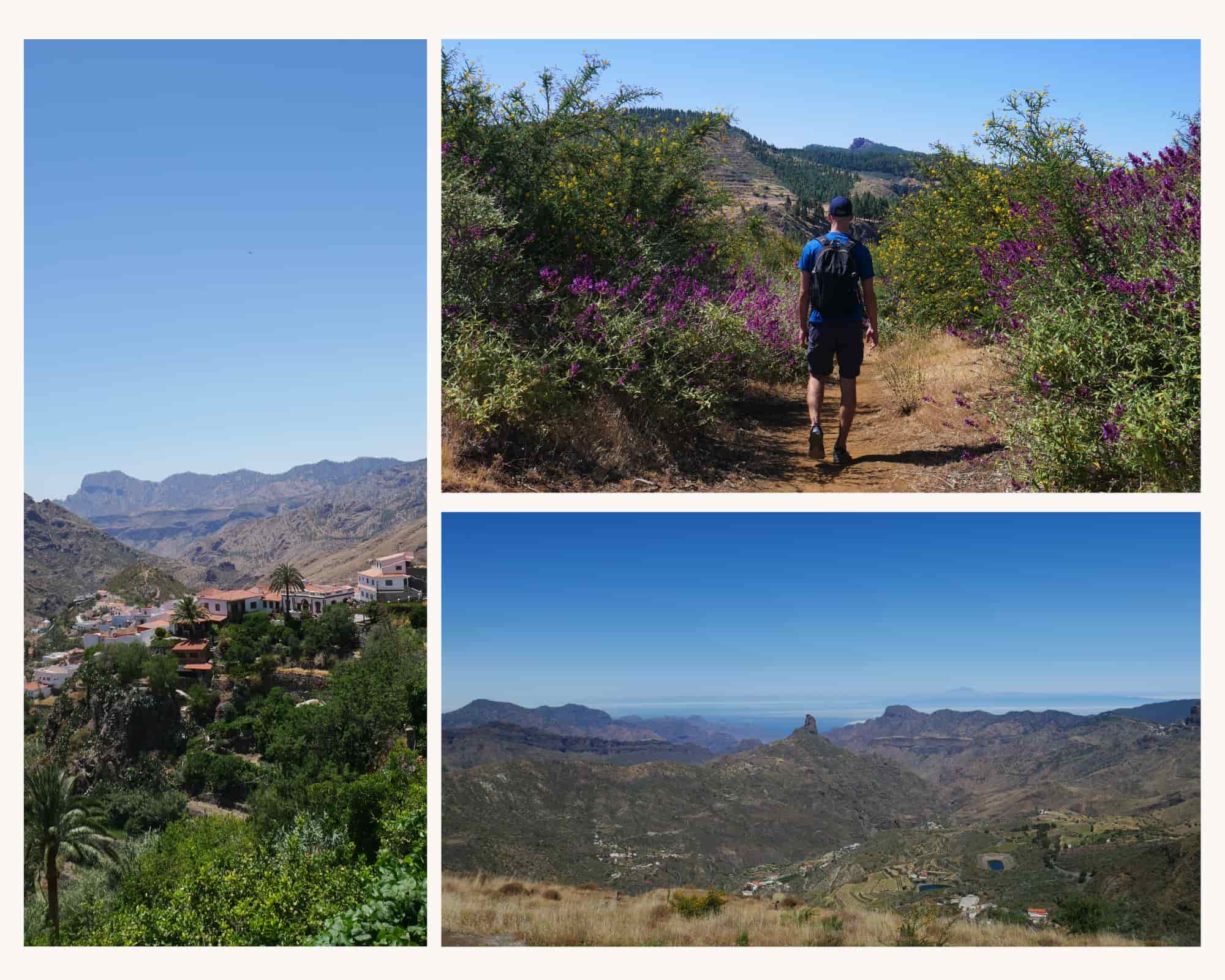 Viewpoint and hiking trails around Tejeda